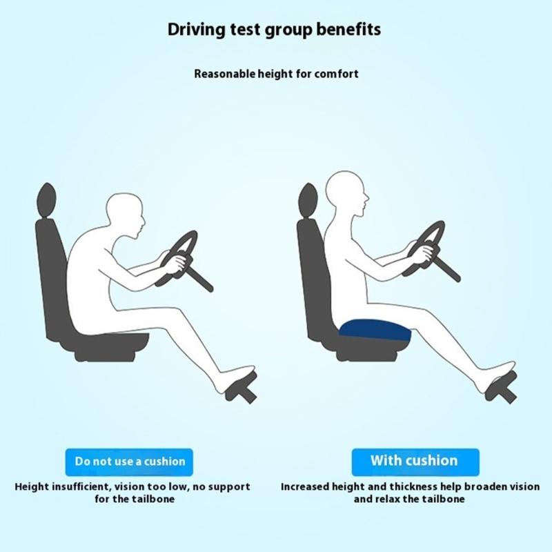 Thick Car Seat Boosters Automotive Grade Thickened Cushions Easy to Carry for Computer Chair Camping Garden Office Use