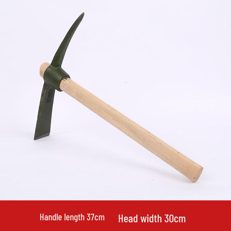 Large Wooden Handle Pickaxe