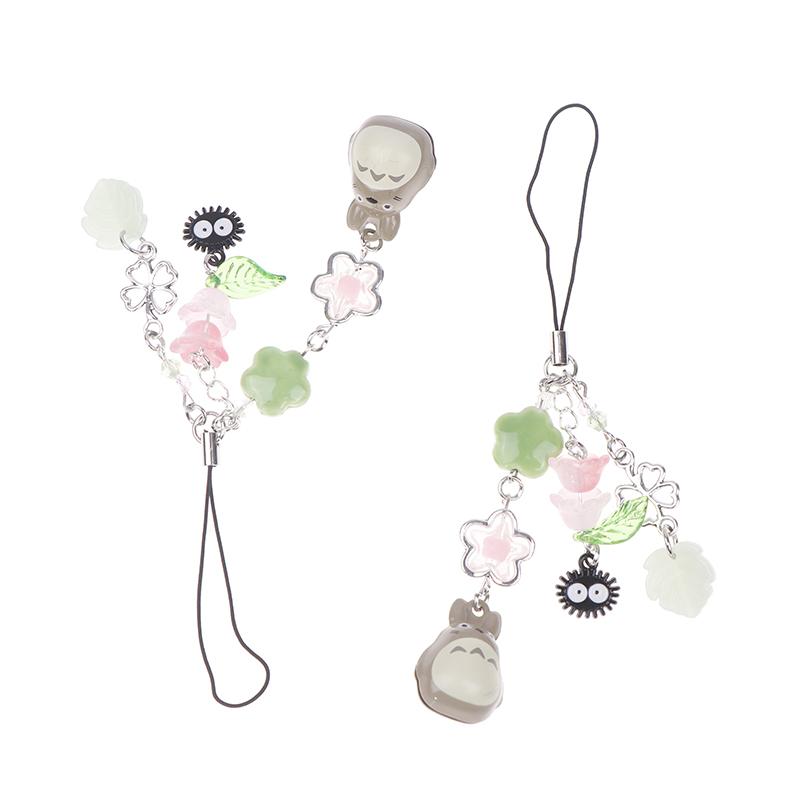 Trendy Handmade Beaded Cat Lanyard Phone Pendant Bead Bag Charm Cell Phone Chain Keychain Girl Gifts