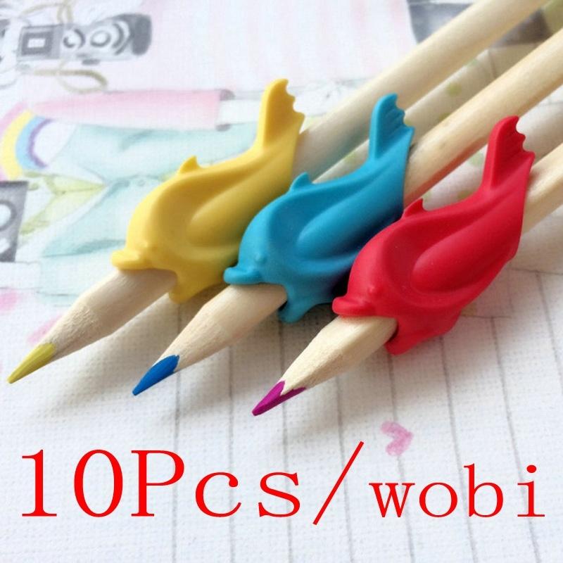 

10 шт. лучший подарок Дельфин Рыба Воби ребенок детский карандаш Воби студенты держат ручку