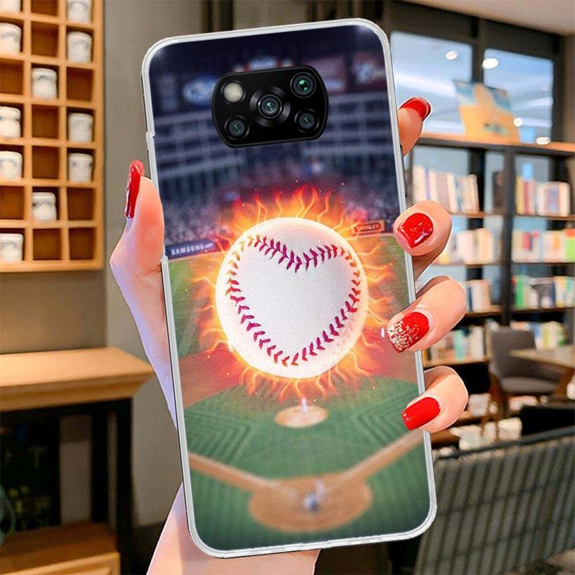 Baseball Sport Cover Phone Case For Xiaomi Poco F7 Ultra X7 X6 X5 Pro M7 Redmi 15C 15 13C 13 12C 12 10C 10 9A 9C 9T 9 Shell Poco