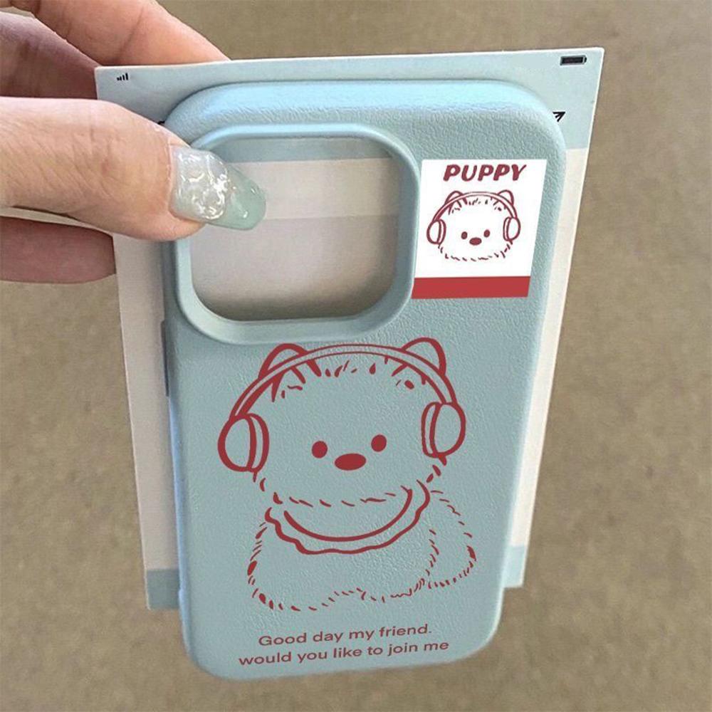 Phone Case for iPhone 11 13 XR XS Max Case iPhone 12 14 15 16 Pro Max 12 Pro 15 Plus Leather Painted Waterproof Drop-proof and Wear-resistant Cartoon