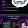 LED Luminous Wireless Disco Glasses - Party & Bar Props for Electronic Music