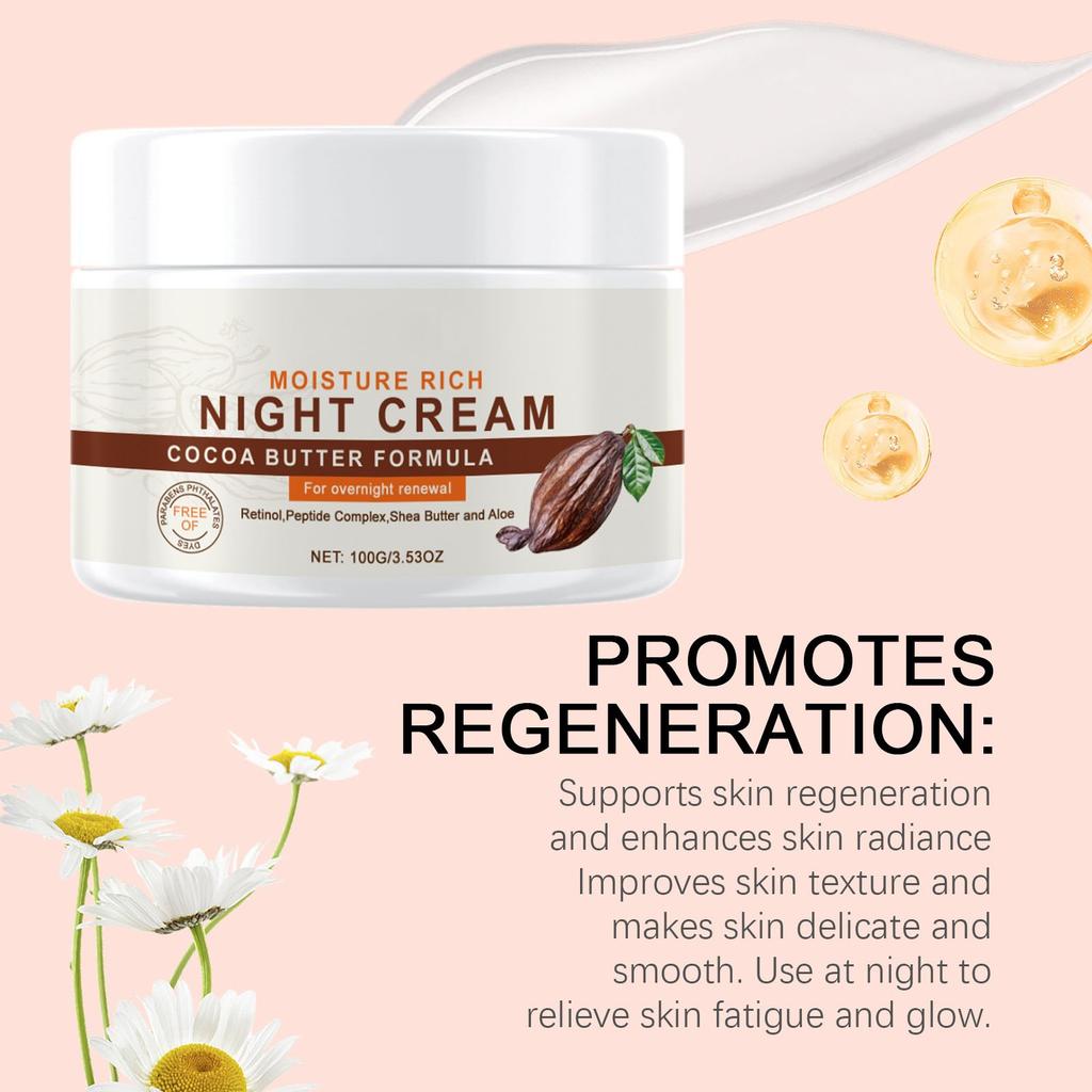 Retinol Hydrating Night Cream Hydrating And Brightening Moisturizing Facial Skin Daily Moisturizing Care Cream