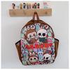 Foreign Style Internet Celebrity Boys And Girls Backpack Cartoon Animation Cute Print Primary School Bag Size Children Backpack