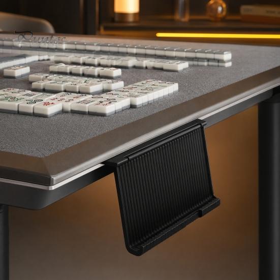 Mahjong Card Storage Rack Holder for Table, Under-Mat Slide-in Stand, 3D Printed Angled Viewing Display American Low Profile