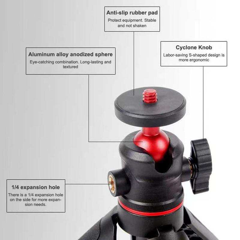 Verlängerungsstange Stativ Selfie-Stick Stativständer Griff Handgriff Desktop Selfie-Stick Handkamera Live-Vlog Für Action-Kamera