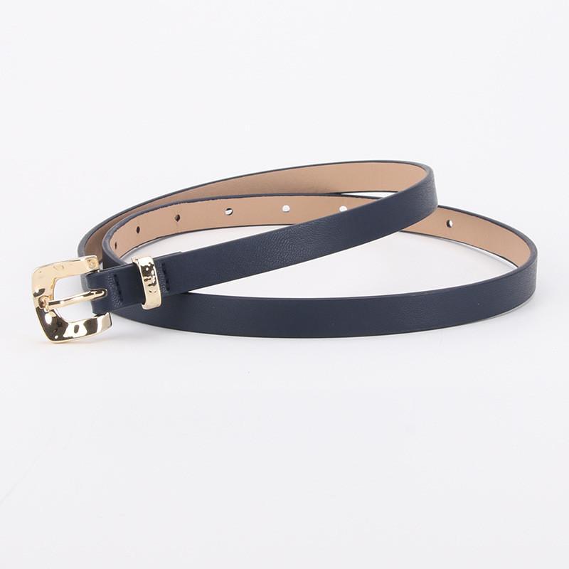 

Designer Pu Slim Belt For Women With Classic Alloy Clasp And Textured Geometric Design For Daily Wear аспідний