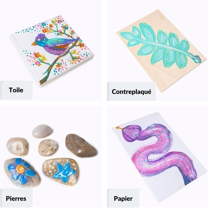 Peinture Enfant Lavable Doigt - Creative Deco - 12x20ml - Couleurs Pastel Intenses Et Pigmentées