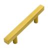 10pcs Brushed Brass Cabinet Handle  Gold Drawer Pulls Easy Install Drawer Handle for Kitchen Cupboards & Furniture