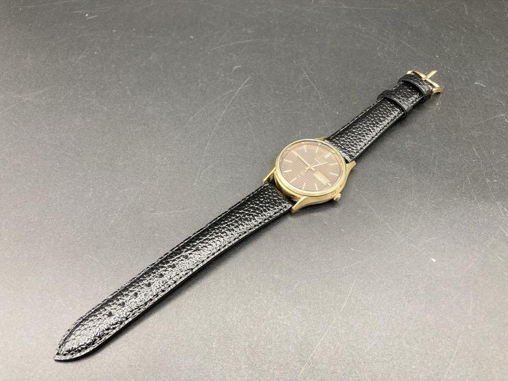 [USED] Battery strap replaced. SEIKO 0843-8050-G Seiko Brown.
