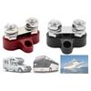 Set Of Terminal Blocks For Power Distribution 48 V Dc, Maximum Diameter M8, Double, Reinforced, With Positive And Negative Terminals