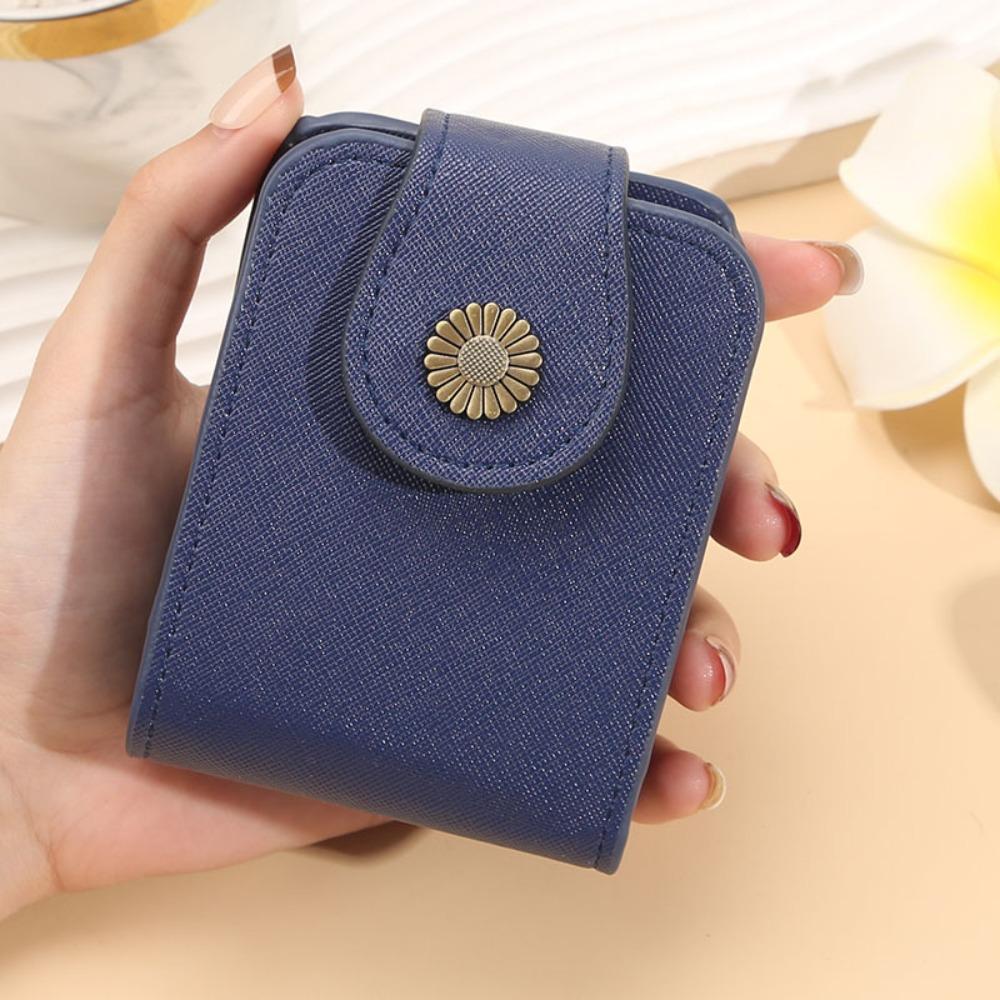 

З Дзеркалом Сумочка-Косметичка для Зберігання Макіяжу Нова Косметичка для Подорожей темно-синього кольору