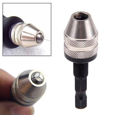 1//4/'/' inch hex shank keyless drill bit chuck adapter converter quick change toWR
