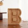 Wooden 26-letter English Letter Piggy Bank In Stock Children's Small Toy Storage Box Transparent Acrylic Piggy Bank Home Decor