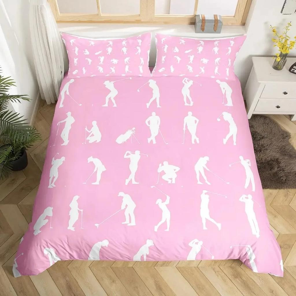 Set Biancheria da Letto Basket Misura Singola Bambini Copripiumino Giocatore di Basket Adolescenti Palla Gaming Copripiumino Sportivo Copripiumino a Tema