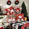 Christmas decoration pillowcase New Year gift Cute Snowman fawn print pillow cover sofa cushion suite home decoration