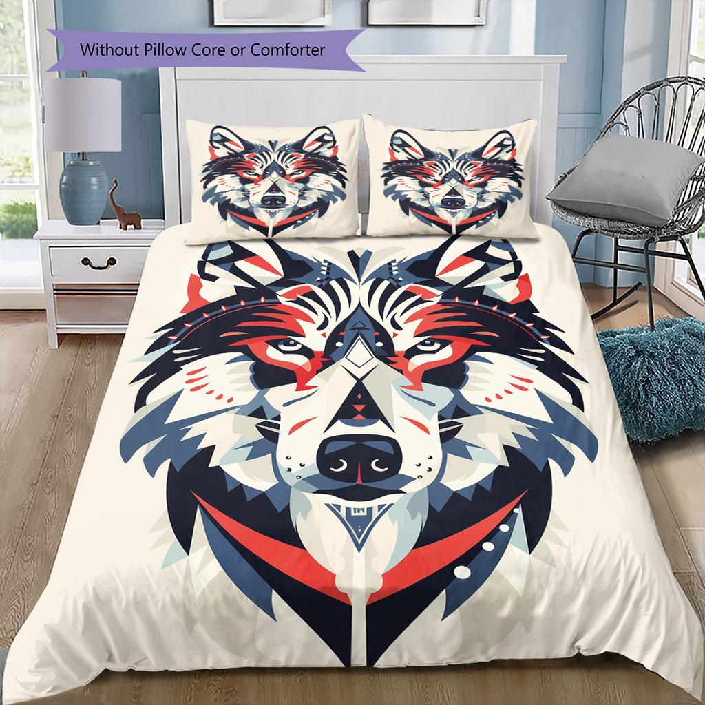 Conjunto de Colcha com Padrão de Desenho Animado Capa de Colcha Fronha Decoração de Casa Presente de Aniversário (1 capa de edredom + 2 fronhas, sem enchimento.)