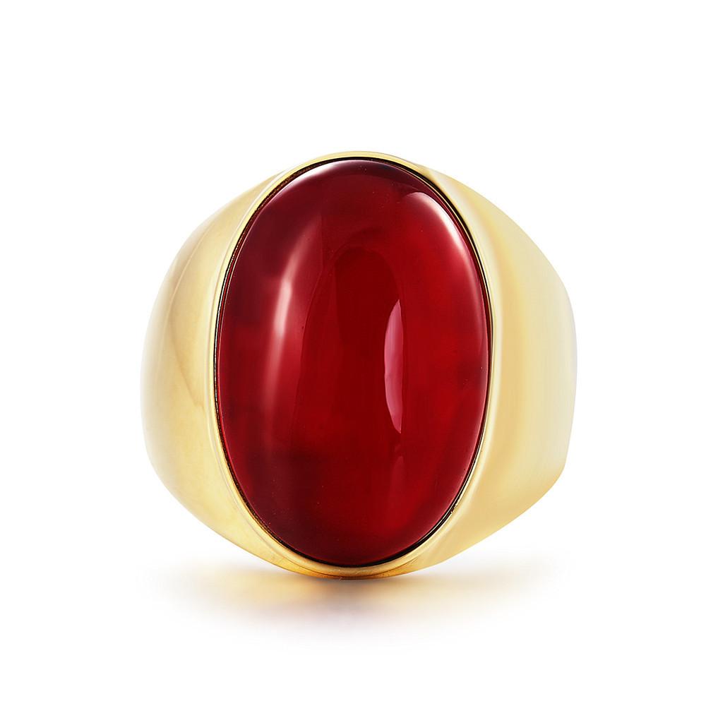 Retro elegante edelstensringer for menn og kvinner, fasjonable og enkle retro smykkeringer