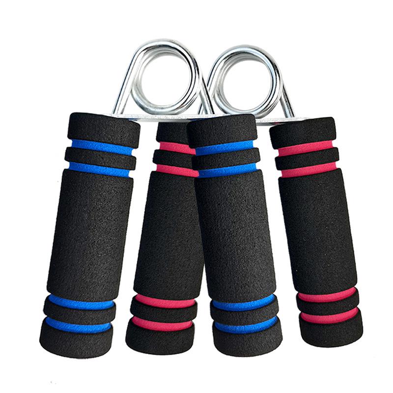 A-Shape Sponge Grip & Arm Strength Device: Two-Color, Sweat-Absorbent Fitness Equipment for Men