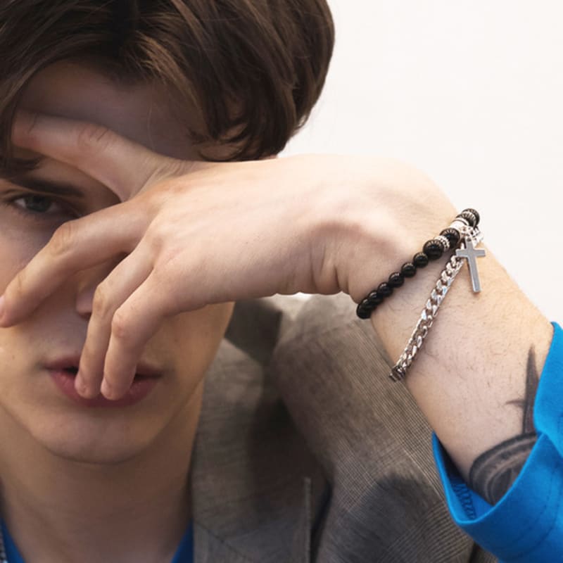 

SHOVEOFF [Set Product] SVB-#181 Onyx/Chain Bracelet SET L (21)_GIFT4