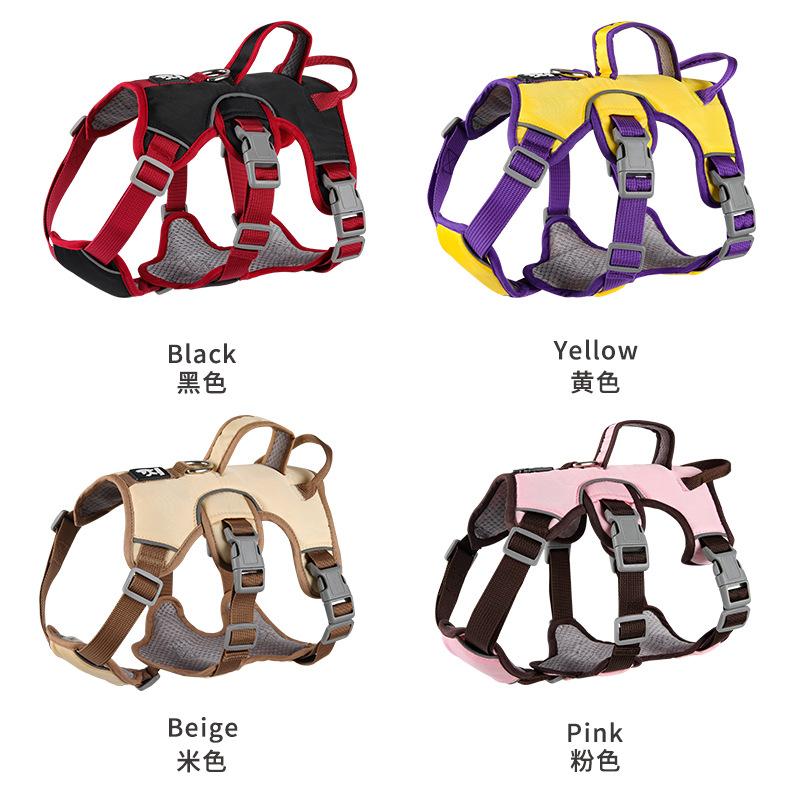 Dog Leash Small and Medium Dogs Pet Chest Strap Reflective Protection Shock Absorption Dog Chest Pet Leash Leash