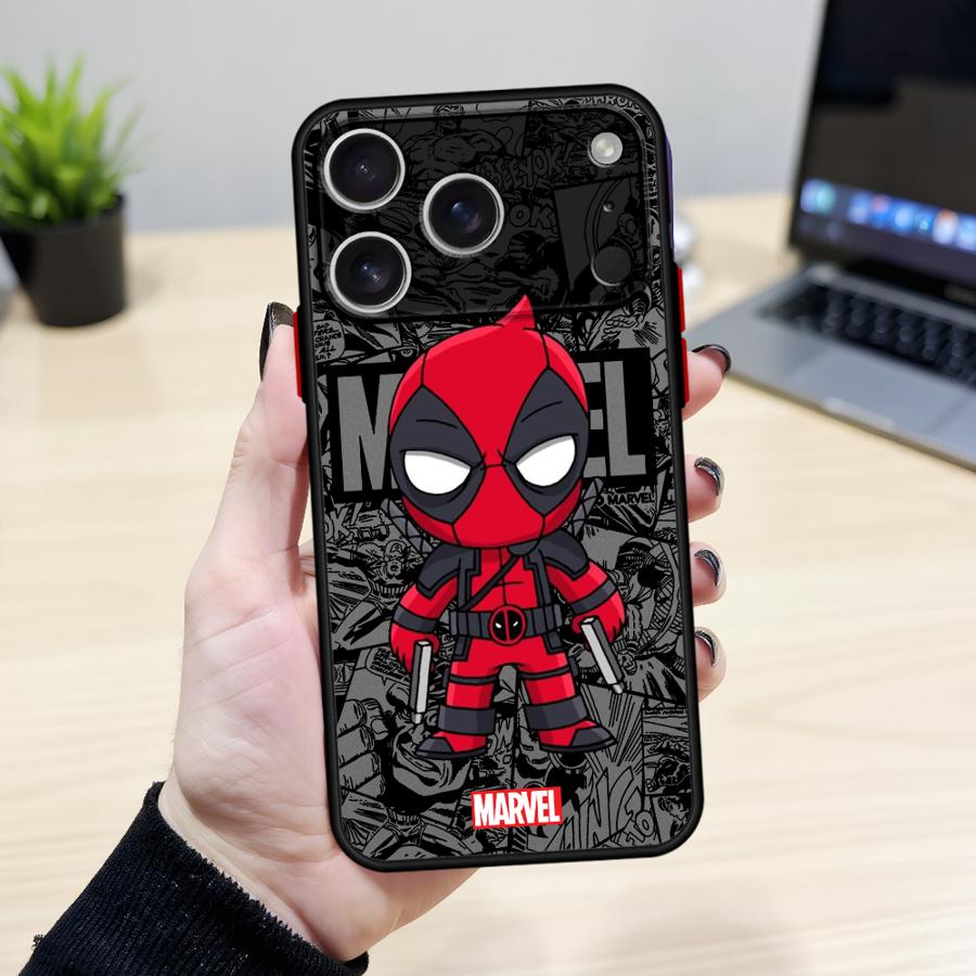 Marvel Groot Deadpool Měkký kryt pro iPhone 16e 15 16 14 Plus 17 Air 7 8 XS Max 12 13 11 17 Pro Max 13 Mini