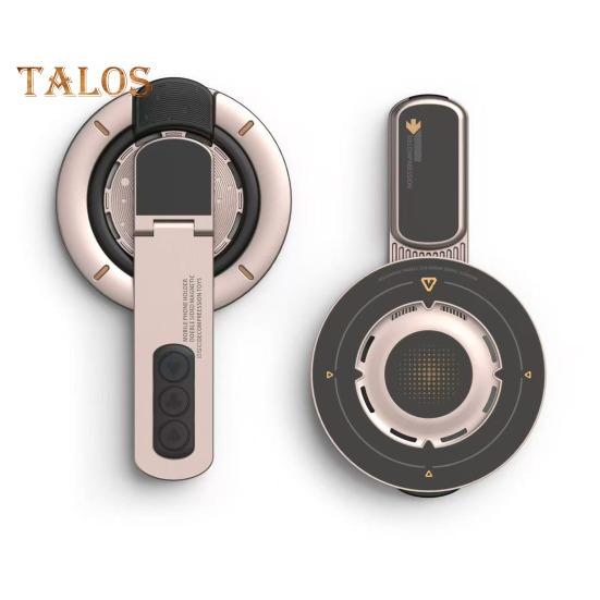 Magnetic Phone Ring Stand 360 Degrees Rotating Luminous Phone Bracket Multi-Angle Adjustable Double-Sided Phone Holder for Stress Relief & Mood