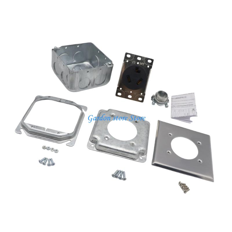 B0KB Industrial NEMA 10 30R Receptacle Accessories Included for Electrical