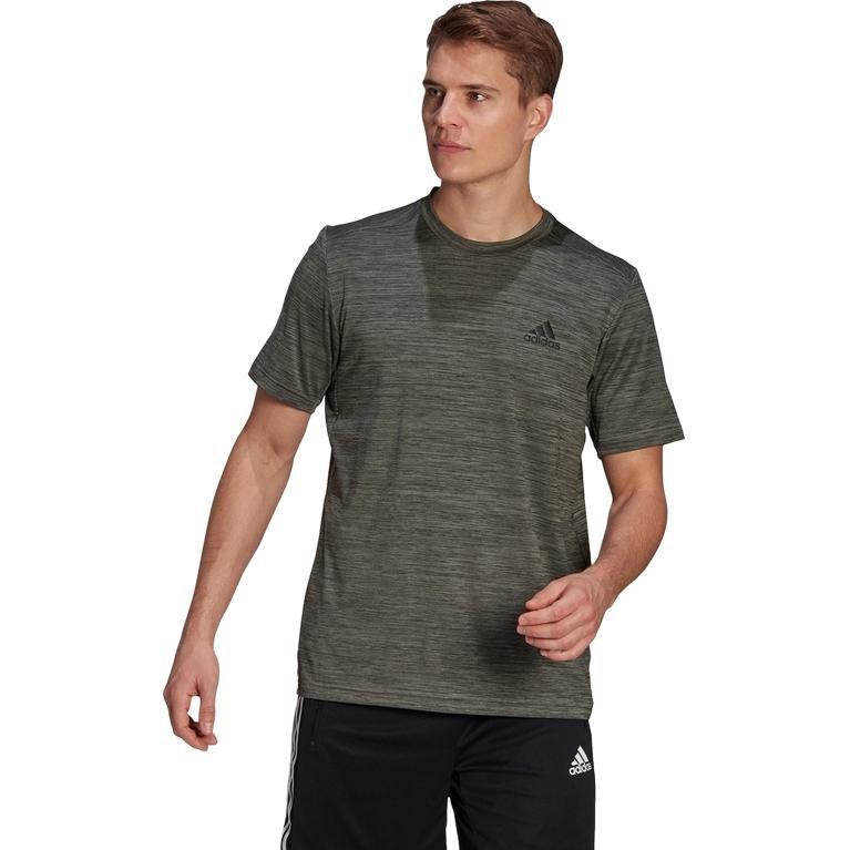 adidas Set-in-Ärmel T-Shirt Herren Metallic Schwarz GM2074