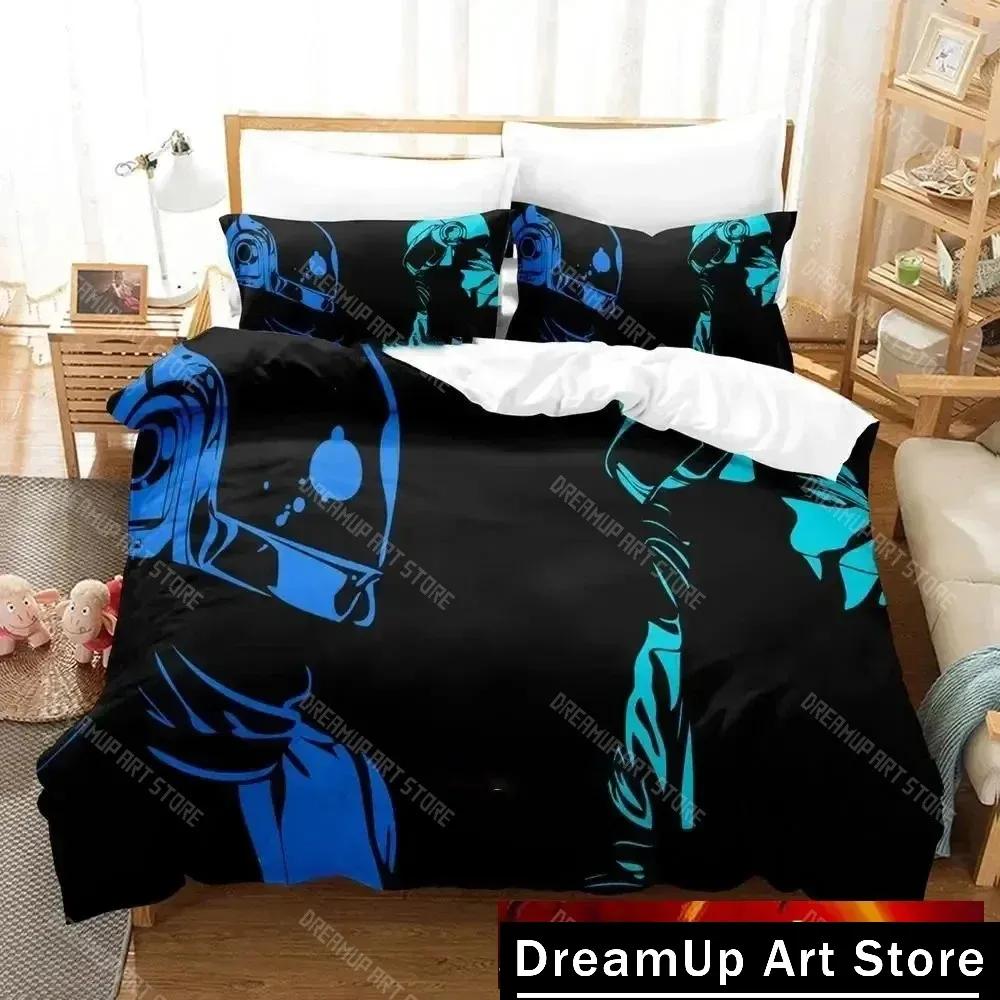 3D Print Daft Punk Bedding Set Duvet Cover Bed Set Quilt Cover Pillowcase Comforter King Queen Size Boys Adult Bedding Set