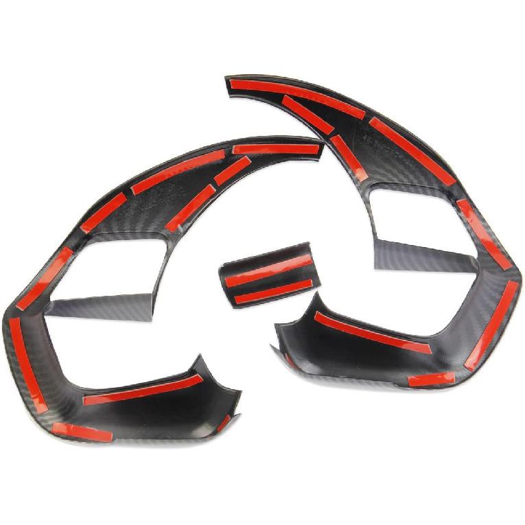 Korlot Carbon Fiber Interior Steering Wheel Cover Trim for Hyundai Tucson/Santa Cruz 2022-2024 for Elantra 2021-2025