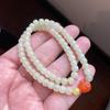Hotan Jade 5x6mm Double-Strand Women's Bracelet Pale Yellow Artistic Retro Minimalist Elegant Fashion Classic