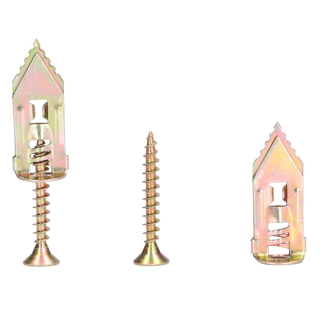 40Pack Self Drilling Anchors Screws Set Drywall Metal Anchors Knock Type for House Decoration Picture Frame