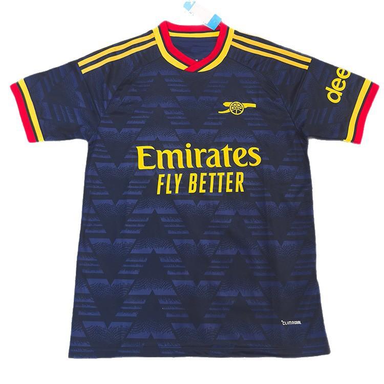 XINFUERL 2026  Arsenal Away Fans Football Jersey Breathable Quick-Dry Sport Shirt XXXXL donkerblauwe kleur