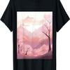 Soft Symphony Peaks Pastel Rhapsody of Cherry Blossoms T-Shirt