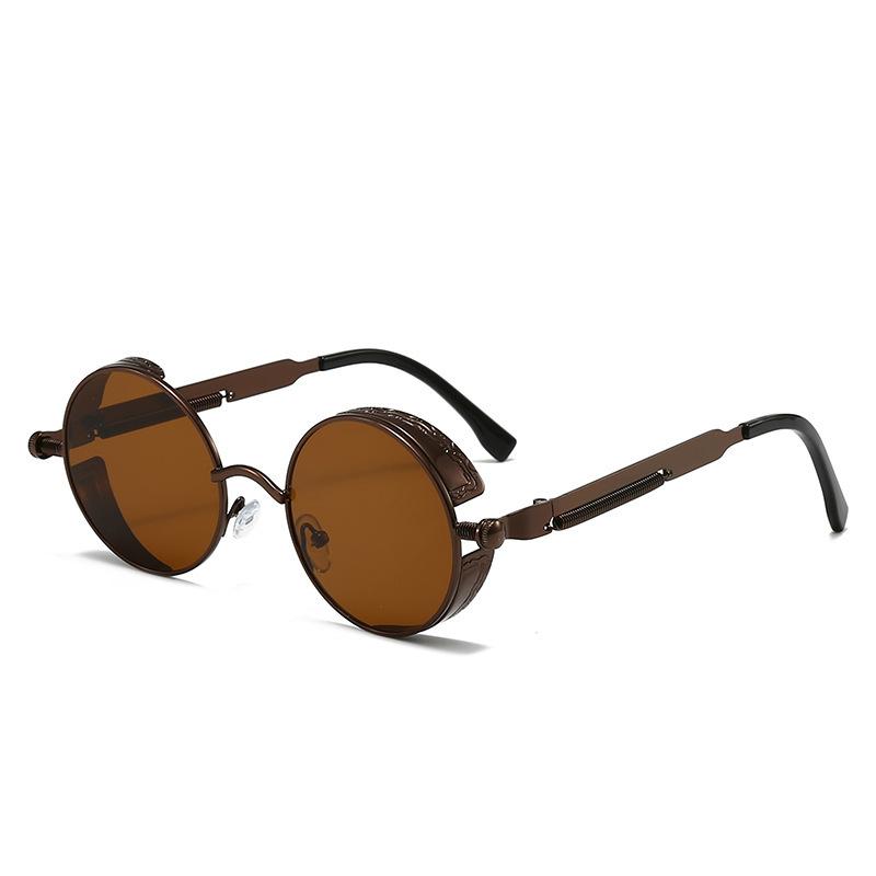 New Retro Round-frame Sunglasses - Fashionable And Slimming, Perfect For Casual Street Photography For Men And Women 58028