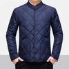 Men's Winter Thickened Down Cotton Clothes, Solid Color Casual Stand Collar Single Breasted Fleecing Cotton-padded Clothes