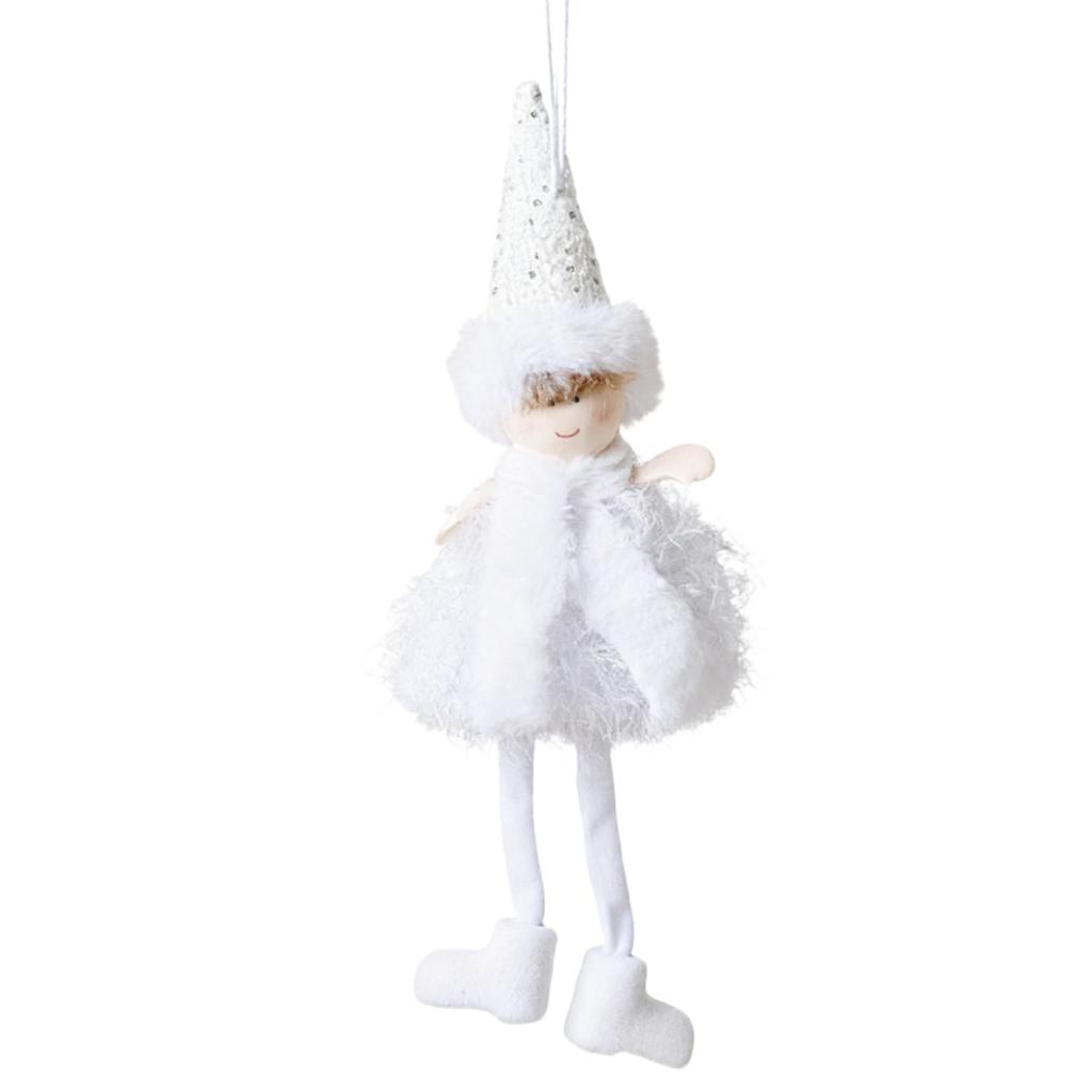 Angel Doll Ornaments Handmade Christmas Tree Ornaments Pendant Doll for Christmas Party New Year Wedding Decoration