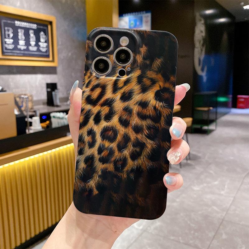 

Tiger Skin Mobile Phone Protective Case for IPhone15promax for Apple 14 Mobile Phone Case 13pro Anti-slip For iPhone 17PROMAX