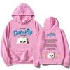 KATSEYE Gabriela Young Miko Remix Hettegensere Kawaii Tegneserie Katt Grafikk Sweatshirts Langermet Hettegensere Casual Dame Hettegenser