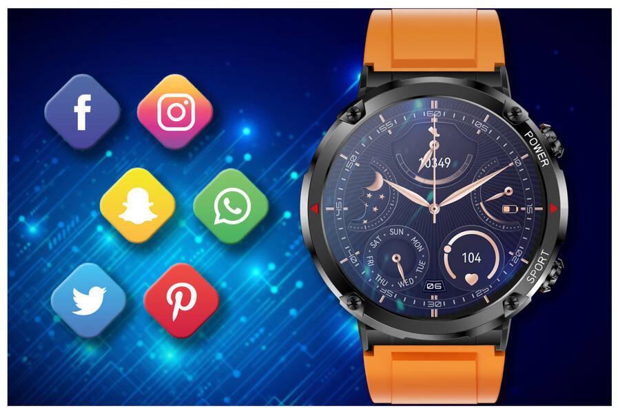 Montre Intelligente Homme Gravity Gt21-2 - Appel Bluetooth, Bracelet Supplémentaire (Sg025B)