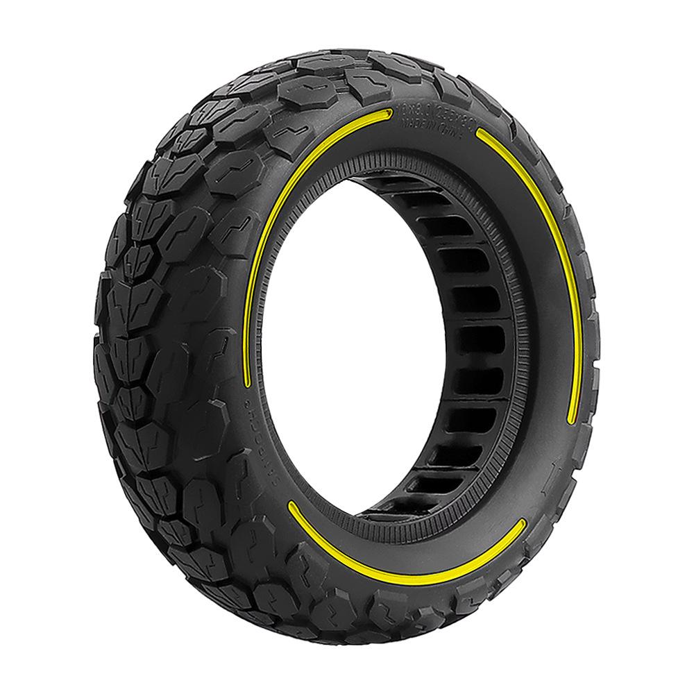 10X3.0 255x80 Solid Rubber Tire for ZERO10X/Kugoo Electric Scooter - Honeycomb Puncture-Proof Design