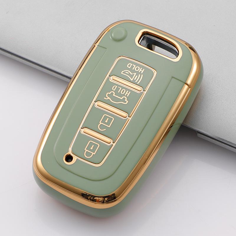 Hyundai Elantra 12th Gen, ix35, Sonata 8 Key Cover - Drop-Proof Protection with Full Shell and Buckle.