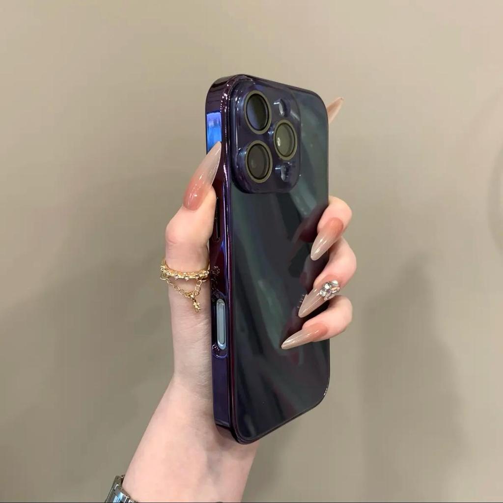 Magnetic Full Coverage Mirror Lens Case for Apple iPhone 15/16 Pro Max