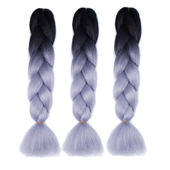 Cosplay paruky Gradient African Blackman Cosplay pro ženy Prodlužovací dlouhé doplňky spletené umělé vlasy