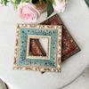 American Retro Blue Oil Painting Custom Solid Wood Self-Assembly Photo Frame