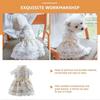 Dog Dress Dog Summer Clothes for Puppy 4Pcs Floral Dress Assorted Colors