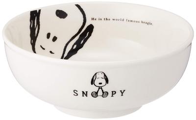 Snoopy Joy Ramen Diameter 606134 "Peanuts" Bowl, 14.5cm, White,