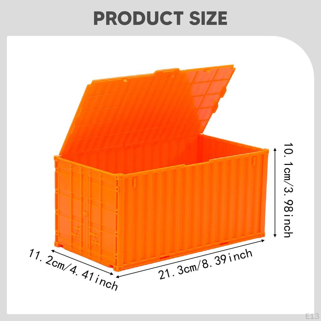 Mini Desktop Storage Box Shaped Like A Container, Large Capacity, Practical And Unique, with
